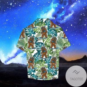 Bigfoot Scuba Diving Summer Vibe Tropical Hawaiian Shirts