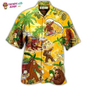 Bigfoot Summer Beer Hawaiian Shirt – Trendy KLA