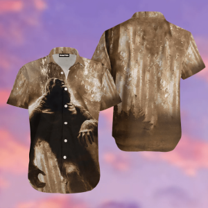 Bigfoot Trendy Hawaiian Shirt For