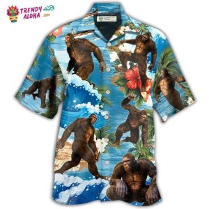 Bigfoot Tropical Style Hawaiian Shirt – Trendy KLA