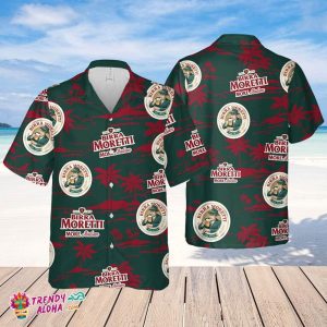 Birra Moretti Hawaiian Beach Pattern Shirt, Summer Beer Hawaiian Shirt
