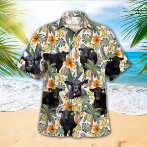 Black Angus Trendy Hawaiian Shirt, Animal Trendy Hawaiian Shirts, Cow Lover Shirt, Farmer Shirt For Men And Women
