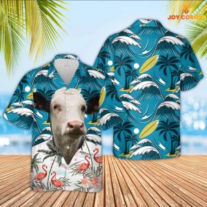 Black Baldy Breed Hawaiian Shirt Funny Theme Vibrant Print Quality Material