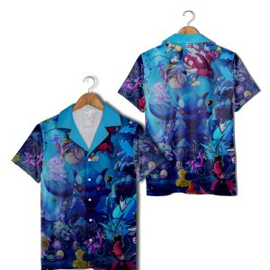 Blue Ocean Pikachu Hawaiian Shirt Pokemon KLA Shirt
