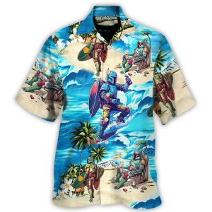 Boba Fett Star Wars Surfing – Hawaiian Shirt For Men, Women, Kids