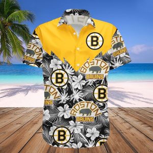 Boston Bruins Hawaii Shirt Tropical Seamless- NHL