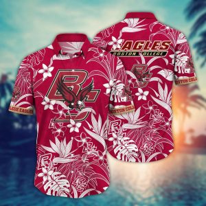 Boston College Eagles NCAA Hawaiian Shirt Straw Hatstime KLA Shirt