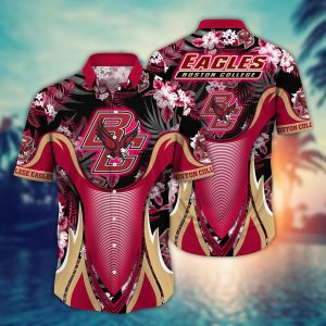 Boston College Eagles NCAA Hawaiian Shirt Sunsets KLA Shirt