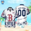 Boston Red Sox MLB Flower Pattern Summer Hawaiian Shirt Personalized