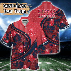Boston Red Sox MLB Us Flag Hawaiian Shirt Custom Summer KLA Shirt
