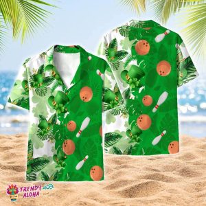Bowling Floral St Patricks Day KLA Hawaiian Shirts, KLA Hawaiian Shirts