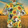 Brahman Cattle KLA Shirt Yellow Brahman Cattle Lovers Sunflower Watercolor Trendy Hawaiian Shirt, Cow Trendy Hawaiian Shirt For Summer Gifts