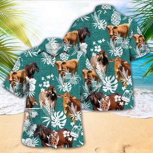Brahman Cow Trendy Hawaiian Shirt, Cow Shirts, Cow Lovers, Shirt For Men, Gift For Him, Funny Trendy Hawaiian Shirts