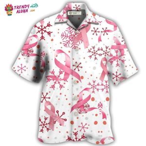 Breast Cancer Pink Ribbon Merry Christmas Hawaiian Shirt – Trendy KLA