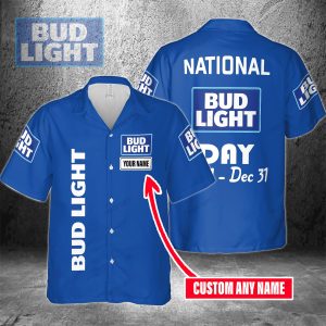 Bud Light Devotees Custom Name Hawaiian Shirt