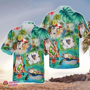 Bulldog Hawaiian Shirt Funny Surfing Summer Vacation, KLA Hawaiian Shirts