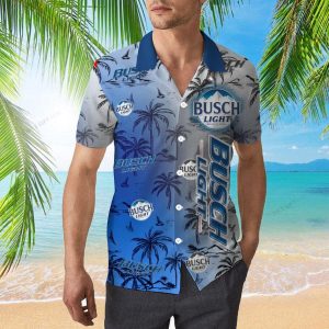 Busch Light Hawaiian Shirt Vacation Must Have