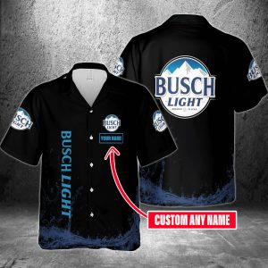 Busch Light Personalized Name Printed Hawaiian Shirt