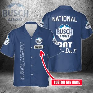 Busch Light Year Round Personalized Hawaiian Shirt