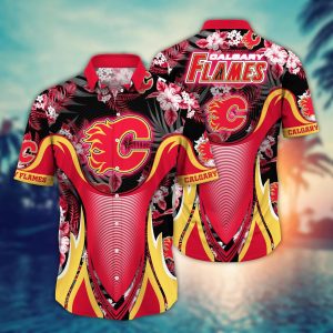 Calgary Flames NHL Hawaiian Shirt August KLA Shirt