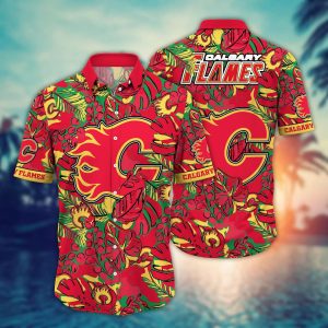 Calgary Flames NHL Hawaiian Shirt Sea Breeze KLA Shirt