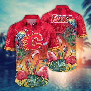 Calgary Flames NHL Hawaiian Shirt Sea Shores KLA Shirt