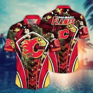 Calgary Flames NHL Hawaiian Shirt Vacation Spots Finals Match Shirts