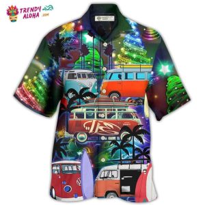 Camping Van Merry Christmas Happy Night Hawaiian Shirt – Trendy KLA