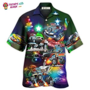 Car Stunning Merry Christmas Hawaiian Shirt – Trendy KLA