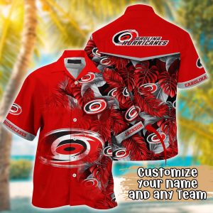 Carolina Hurricanes NHL Summer Hawaii Shirt And Tshirt Custom KLA Shirt