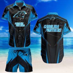 Carolina Panthers Hawaiian Shirt Short Combo Set Tropical Style