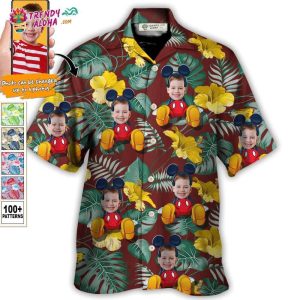 Cartoon Mouse Funny Tropical Style Custom Photo – Hawaiian Shirt – Personalized Photo Gifts Hawaiian Shirt – Trendy KLA