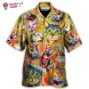 Cat Funny Lover Cat Colorful Painting Art Style Hawaiian Shirt – Trendy KLA