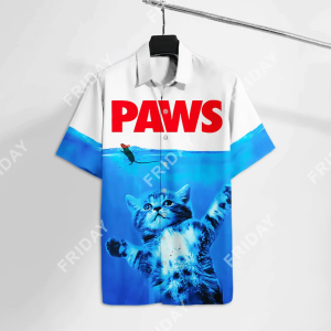Cat Hawaiian Shirt Funny Cats Paws Hawaii Tshirt Cat KLA Shirt