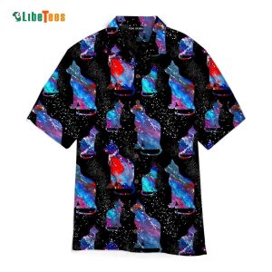 Cat In The Galaxy Funny Cat Shirt, Cat Trendy Hawaiian Shirt Perfect Gifts For Your Loved Ones