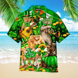 Cats Saint Patricks Day KLA Hawaiian Shirts