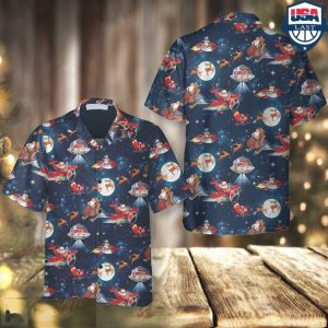 Celebrating the Season on Festive Christmas Hawaiian Shirt