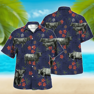 Charolais Cow Trendy Hawaiian Shirt, Animal Trendy Hawaiian Shirts, Farmer Shirt For Men And Women