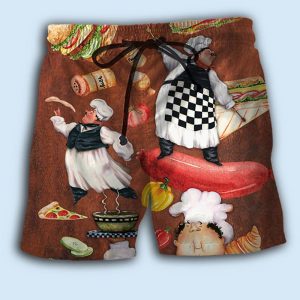 Chef Funny Food I’m A Chef Trendy KLA Hawaiian Beach Shorts