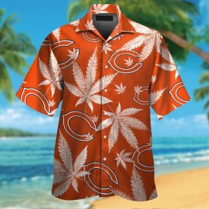 Chicago Bears Short Sleeve Button Up Tropical Hawaiian Shirt VER09