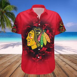 Chicago Blackhawks Hawaii Shirt Camouflage Vintage – NHL