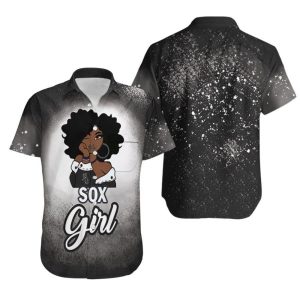 Chicago White Sox Girl African Girl MLB Team Allover Design Gift For Chicago White Sox Fans Hawaiian Shirt – MLB