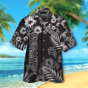 Chicago White Sox Short Sleeve Button Up Tropical Hawaiian Shirt VER01