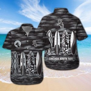 Chicago White Sox Short Sleeve Button Up Tropical Hawaiian Shirt VER07