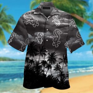 Chicago White Sox Short Sleeve Button Up Tropical Hawaiian Shirt VER09