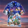 Chilling With Cute Penguins In Christmas Night Trendy Hawaiian Shirt For