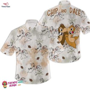 Chip n Dale Nutty Disney Fun Summer Hawaiian Shirt Eye-catching