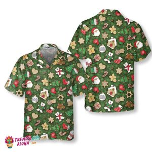 Christmas All Over Cookies Hawaiian Shirt, Funny Christmas Shirt, Best Christmas Gift