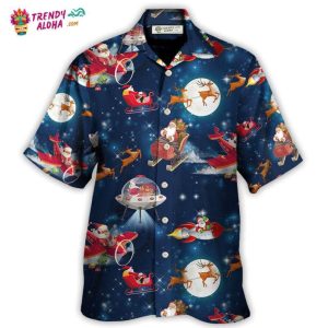 Christmas Astronaut Santa Claus Hawaiian Shirt – Trendy KLA