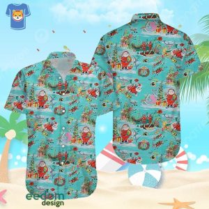 Christmas Beach Shirt Men And Women Gift Hawaiian Shirt